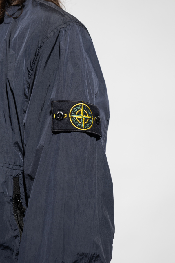 深蓝色Jacket with logo Stone Island - Vitkac 中国